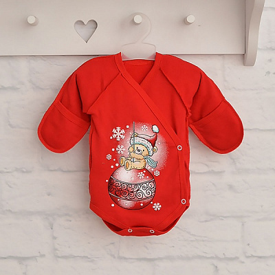 Боди для мальчика Blanka Игрушка р.56–62 красный 110064 