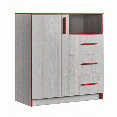 Комод Фенікс 800 Ріо 1Д 3Ш 810х400х890 мм ясень