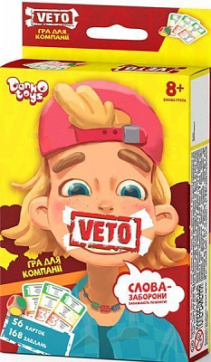Гра настільна Danko Toys VETO міні укр. (32) VETO-02-01U