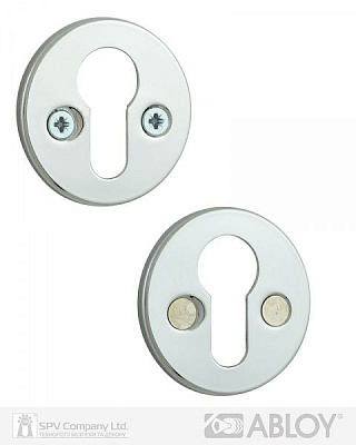 Накладка Abloy LH001 FIN ROUND 40 мм FE CR PZ полированный хром