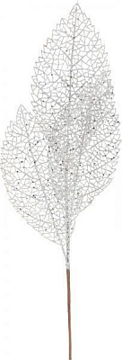 Веточка декоративная серебряная 79 см 