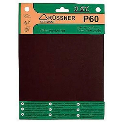 Полотно наждачне Kussner PLS46 180 1020-462418 3 шт
