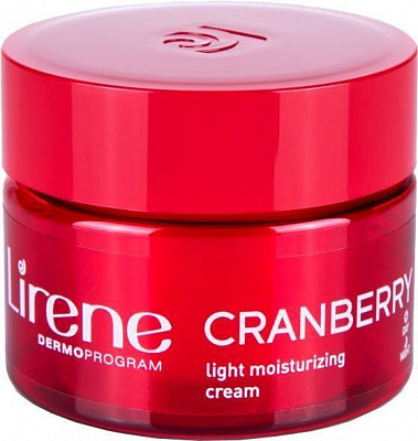 Крем для лица Lirene увлажняющий легкий Superfood For Skin Клюква 50 мл