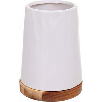 Ваза керамическая белая Sevilla 17х12х12 см