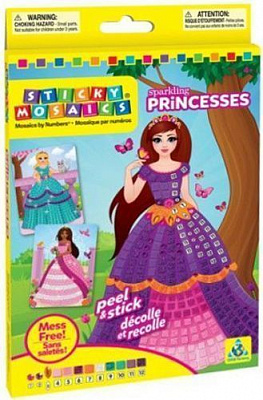 Игровой набор ORB Стикеровая мозаика Яркие принцессы 72377