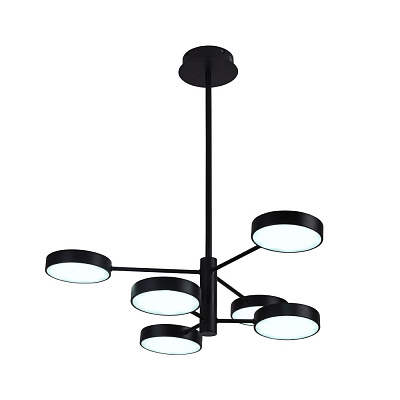 Люстра Miorro LED Fiori 6x11,6 Вт LED-модуль чорний 51-313-002