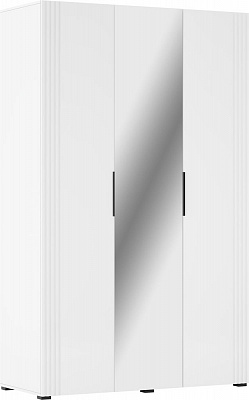 Шкаф Світ Меблів Амелия 3ДЗ 2200х1200х570 мм белый / белый глянец