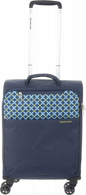 Валіза UP! (Underprice) N1118 46x36,5x15,5 см синій з прінтом