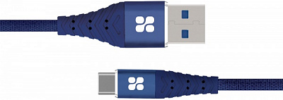 Кабель Promate NerveLink-C USB — Type-C 1,2 м синий (nervelink-c.blue) 