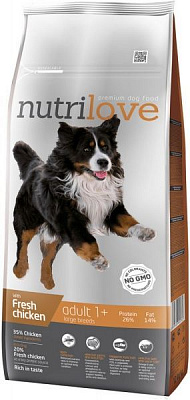 Корм NutriLove курка та рис 12 кг