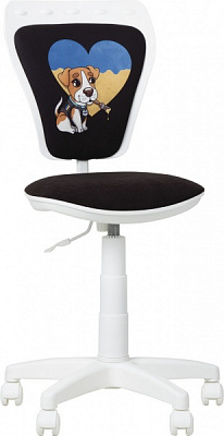 Кресло детское Nowy Styl MINISTYLE GTS WHITE (CH) AB-04 PATRONI черный 