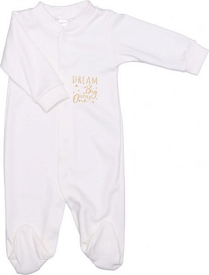 Комбінезон унісекс Bambinelli Dream Big Кмб301-2 р.74 молочний