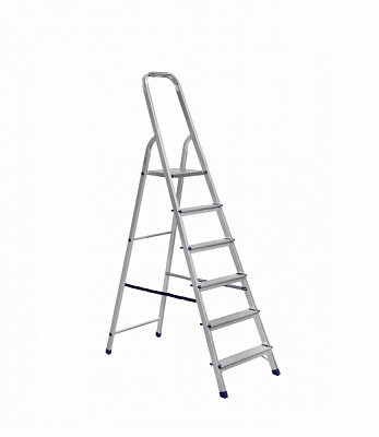 Драбина-стрем’янка Техпром алюмінієва матова 6-ти ступінчаста АМТ 706