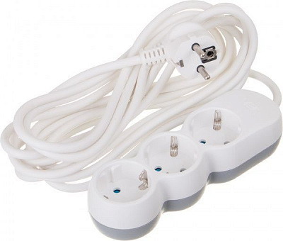 Подовжувач VEA VE2S3NWGR із заземленням 3 гн. білий 5 м 233105