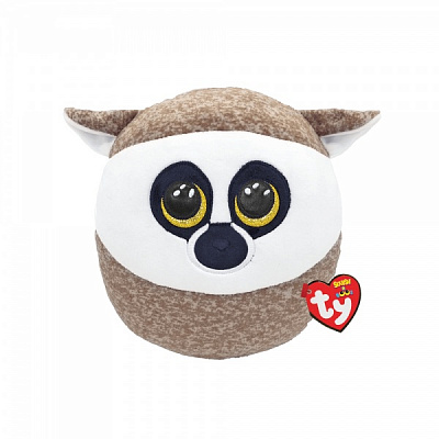 Мягкая игрушка TY Squish-A-Boos Лемур Linus 40 см разноцветный 39320