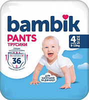 Подгузники-трусики Bambik 4 9-15 кг 36 шт.
