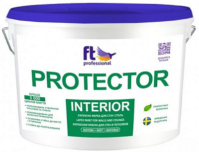 Краска латексная FT Professional PROTECTOR база С мат база под тонировку 9л 