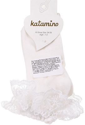 Шкарпетки для дівчаток KATAMINO K22032 р.1-2 молочний
