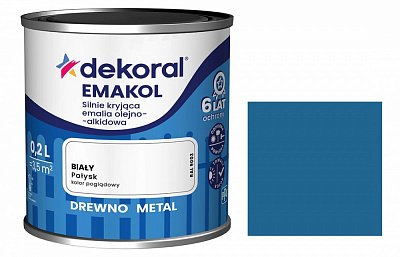 Емаль алкідна Dekoral Емаколь лазуровий глянець 0,2л