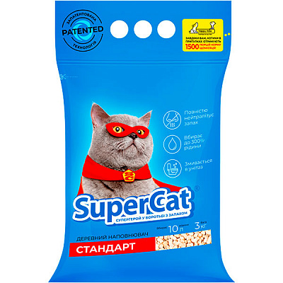 Наповнювач Super Cat Стандарт 3 кг синій
