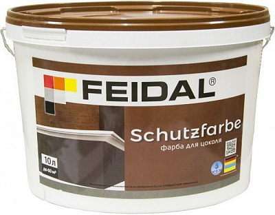 Фарба фасадна латексна Feidal Schutzfarbe мат білий 10л