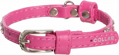 Ошейник WAUDOG Glamour со стразами Цветок 9 мм 19-25 см 32537