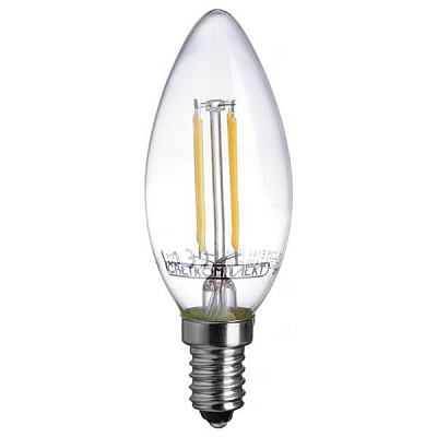 Лампа филаментная LED Светкомплект FLC35 Е14 4 Вт 3000K