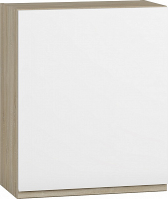 Шкаф верхний МС Джетта 60х72х31,7 см, белый бриллиант/дуб сонома Грейд
