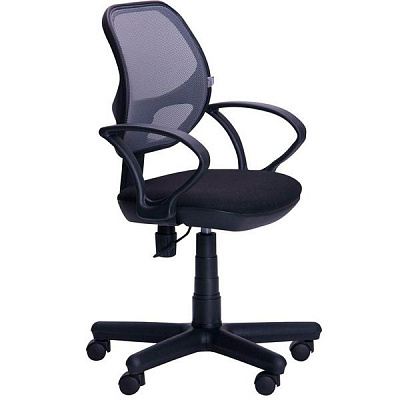 Крісло AMF Art Metal Furniture Чат чорно-сірий