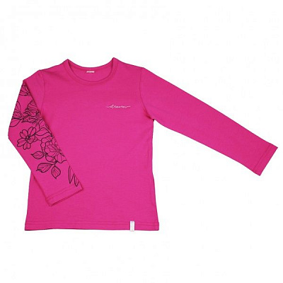 Футболка с длинным рукавом Danaya р.128 розовый с рисунком ШЯ19-35 