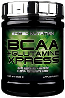 Амінокислоти Scitec Nutrition BCAA + Glutamine Xpress яблуко 300 г 