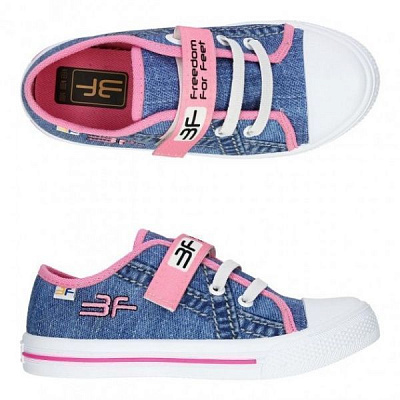 Кеды детские для девочки 3F 4BS8/3 р.33 синий 