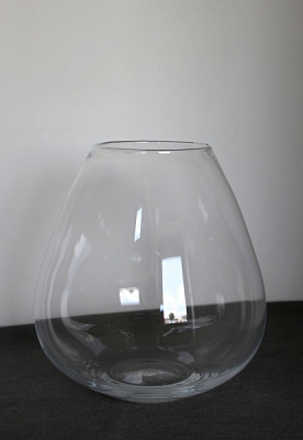 Ваза Дублин стеклянная прозрачная 23 см 