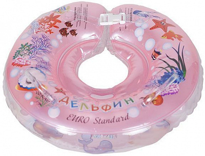 Круг для купания Delfin EuroStandard розовый 200012