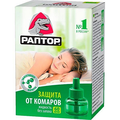 Рідина РАПТОР Ліквід 60 ночей 33 мл