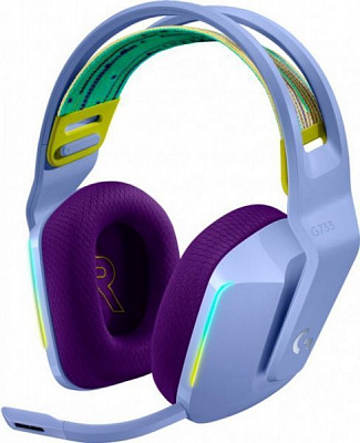 Наушники Logitech purple (981-000890) Lightspeed Wireless RGB Gaming Headset G733 