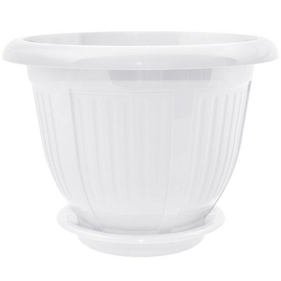 Горшок Волна UP20444W белый