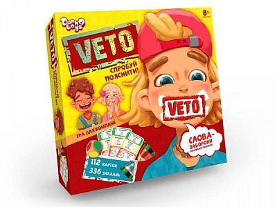 Гра настільна Danko Toys VETO (укр.) VETO-01-01U
