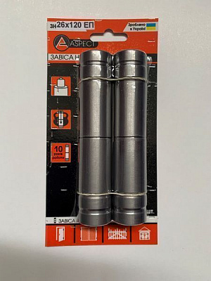 Петля Aspect d26x120x26мм полированный хром универсальная 2 шт.