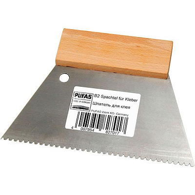 Шпатель 200 мм зубчастий PUFAS B2