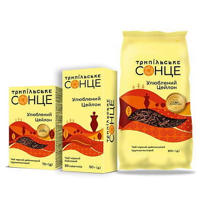 Чай черный Трипільське Сонце Цейлонский 25 шт. 50 г 
