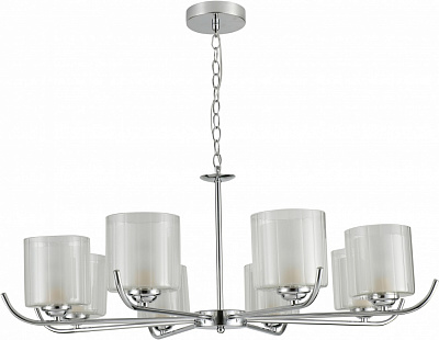 Люстра подвесная Sensio Serpens 8x40 Вт E27 белый/хром ALG-07491/8
