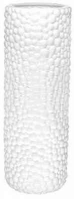 Ваза керамическая белая G 0202 14х37 см Eterna