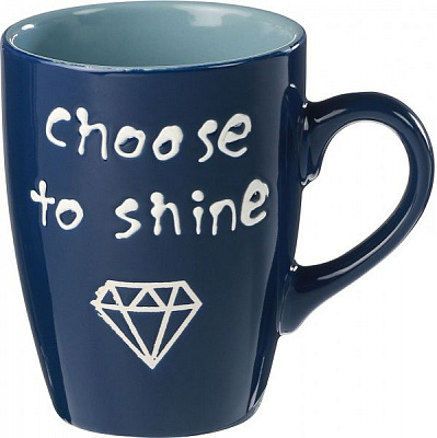 Чашка Feeling 330 мл темно-синяя