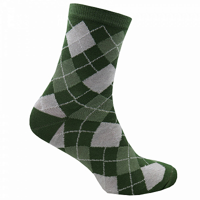 Носки женские Premier Socks в косую клетку р.23-25 зеленый