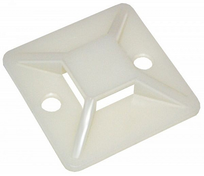 Майданчик під стяжку на липучці IEK 25х25 мм (100 шт./уп.) UHP30-25-100 білий