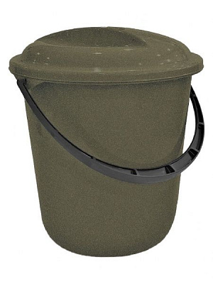 Відро з кришкою PR Класика антрацит 7 л