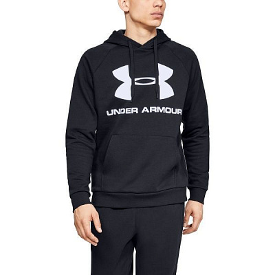 Джемпер Under Armour RIVAL FLEECE LOGO HOODIE 1345628-001 р. M чорний