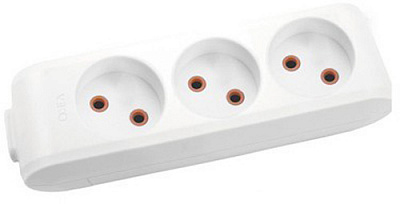 Колодка Viko 16 А 230 В без заземления 3 гн. белый 90112300 