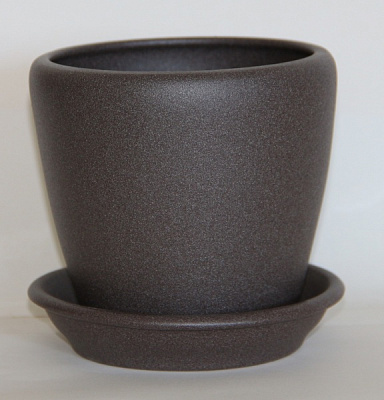 Горщик керамічний Оріана-Запоріжкераміка Грация крошка овальний 30 л шоколад (056-0-129)